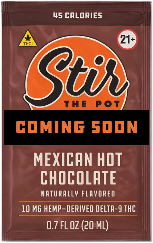 Mexican Hot Chocolate THC-Infused Coffee Syrup — Single Pouch (10 Sachets, 10 mg Each)