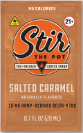 Stir The Pot - THC-Infused Flavored Syrup Salted Caramel (10 - 10 mg Servings) - Price includes shipping and Adult Verification fee [Reservations Only]